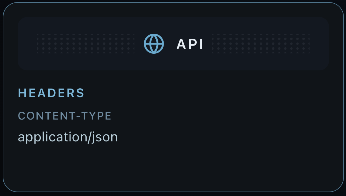 Vertical key/value entries